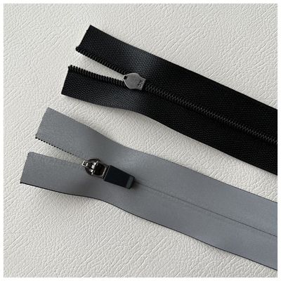 TPU/PU 耐水ジップ,水性ジップ 2側に反射ストライプ
