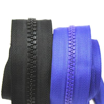 プラスチックジッパー カスタム 3# 5# オープン エンド ダブル オープン エンド 閉じる エンド ロング チェーン 卸売 工場 プラスチック ジッパー